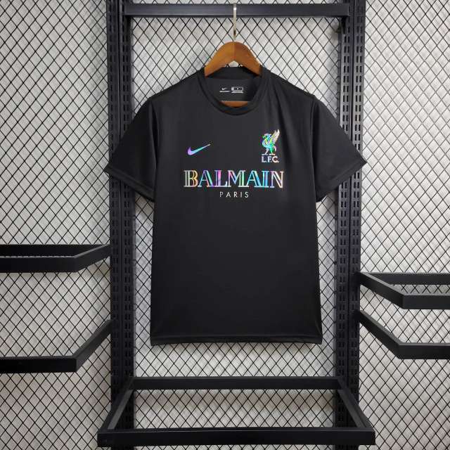 Camisa Liverpool Black Balmain Refletiva - Versão Torcedor