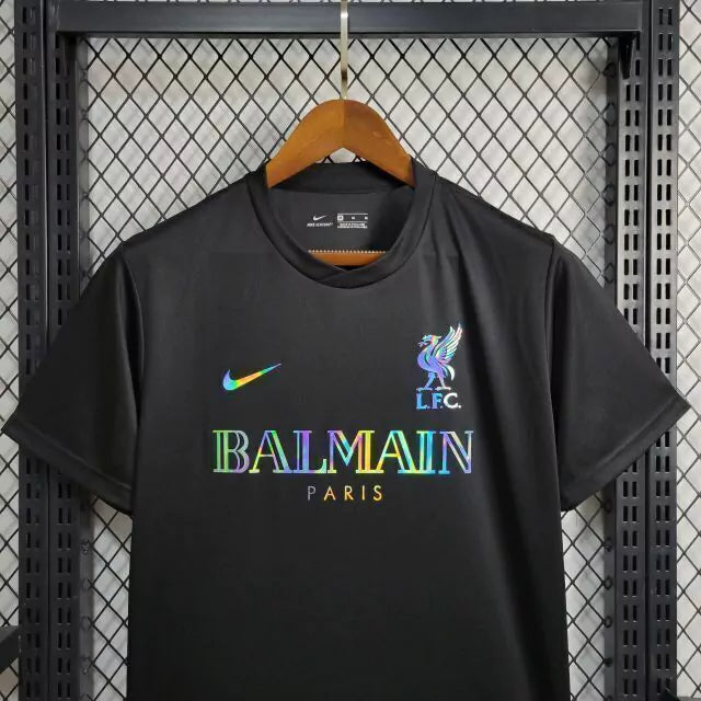 Camisa Liverpool Black Balmain Refletiva - Versão Torcedor