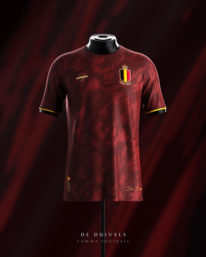 Camisa Bélgica Comma Football - Versão Torcedor