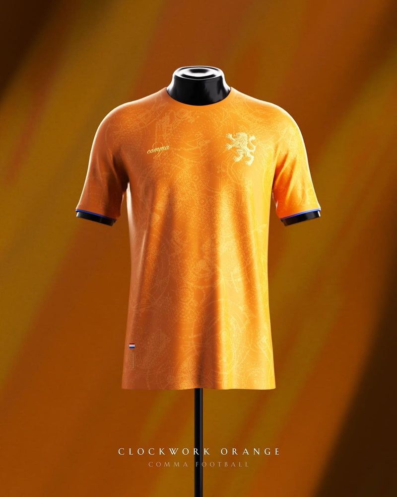 Camisa Holanda Comma Football - Versão Torcedor